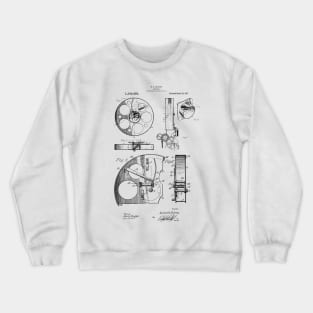 Movie Film Reel Patent Blueprint Apparel 1915 Crewneck Sweatshirt